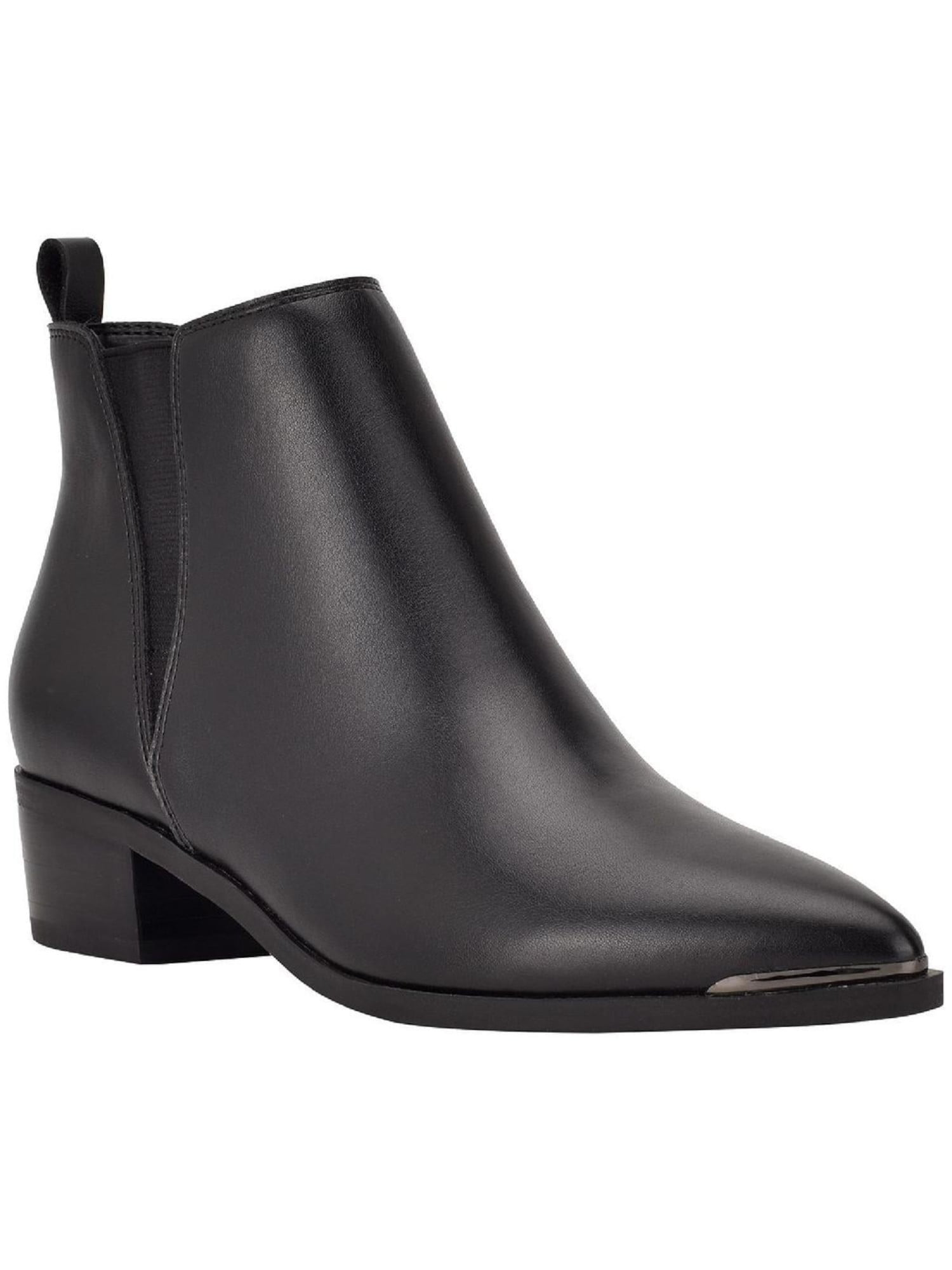 MARC FISHER Womens Black Comfort Vedant Square Toe Sculpted Heel Zip-Up Heeled Boots M main image 0