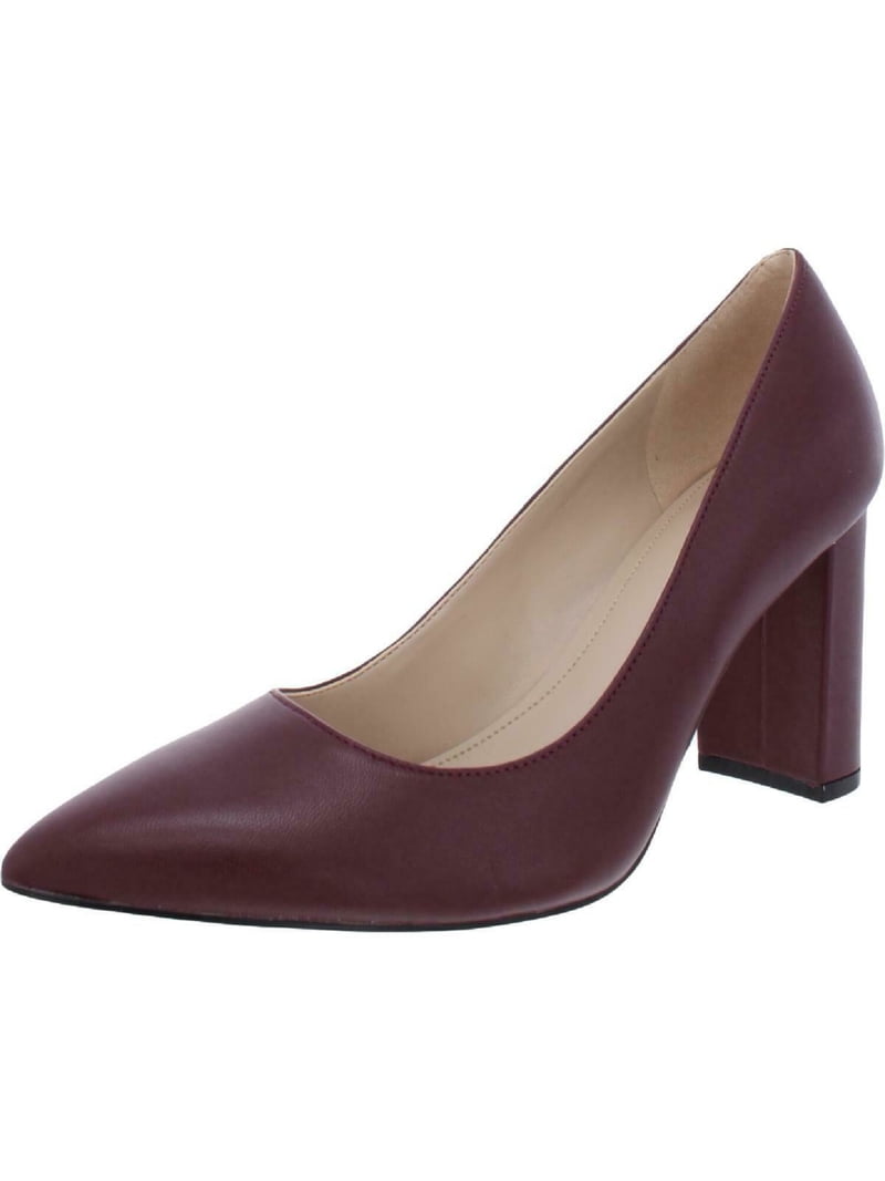 MARC FISHER Womens Burgundy Cushioned Viviene Pointed Toe  display picture 1