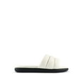 thumbnail image 1 of MARC FISHER Womens Ivory Padded Yessy Round Toe Platform Slip On Leather Slide Sandals Shoes 9 M, 1 of 4