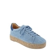 thumbnail image 1 of MARC FISHER Womens Light Blue Denim Espadrille Padded Ltd Mandia2 Round Toe Platform Lace-Up Athletic Sneakers Shoes 6.5 M, 1 of 6