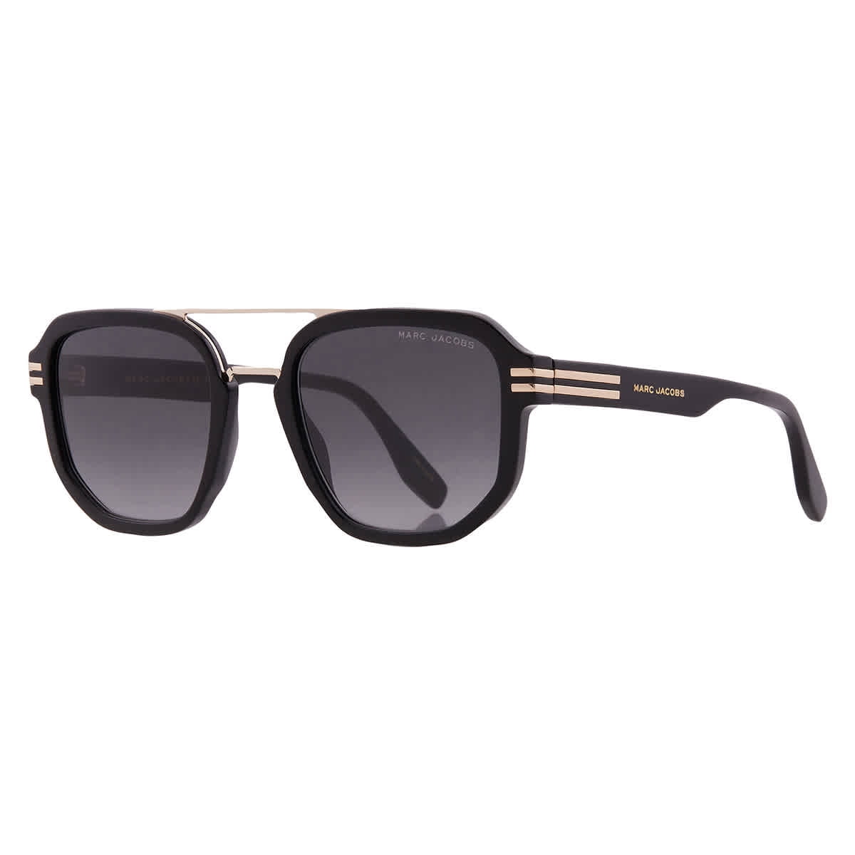 Marc Jacobs 58mm Navigator Style Black & Brown Frame Sunglasses with Case. Marc Jacobs MARC 840/S W4A HA Sunglasses Black Shaded Havana  main image 2