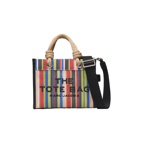 MARC JACOBS UNISEX Stripe Mesh Rope Small Tote Bag "RED MULTI" 2S6HTT023H02-630 2S6HTT023H02-630 from Stadium Goods