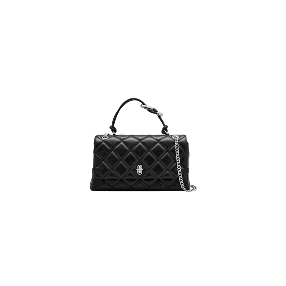 MARC JACOBS UNISEX The Dual Chain Shoulder Quilted Leather Bag "Black" 2S5HCR007H02 001 2S5HCR007H02 001 from Stadium Goods