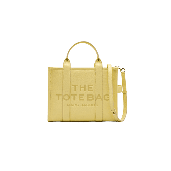 MARC JACOBS UNISEX The Medium Leather Tote Bag "Custard" H004L01PF21 740 H004L01PF21 740 from Stadium Goods