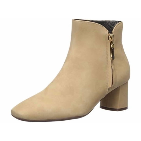 MARC JOSEPH NEW YORK Women's Leather Luxury Ankle Boot, Sand Nubuck, Size 10.5