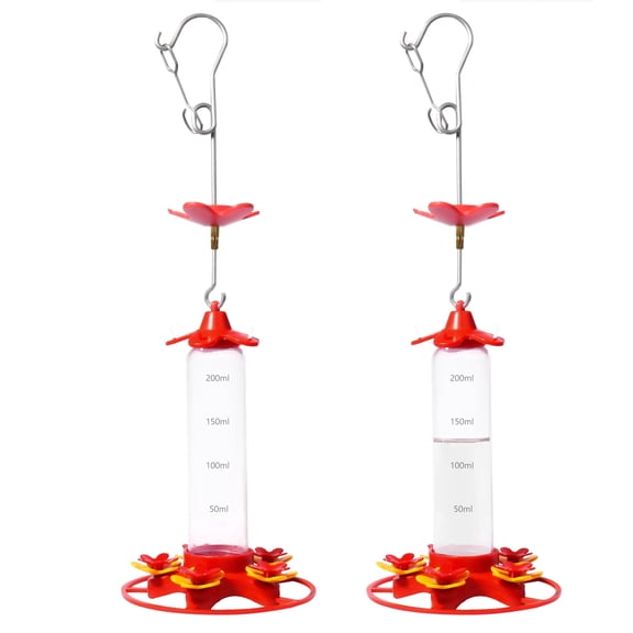 MARCHROSE Hummingbird Feederor Outdo For Hanging Ant and Bee Proof,2pack