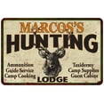 thumbnail image 1 of MARCOS'S Hunting Lodge Sign 16 x 24 Matte Finish Metal 116240015420, 1 of 1