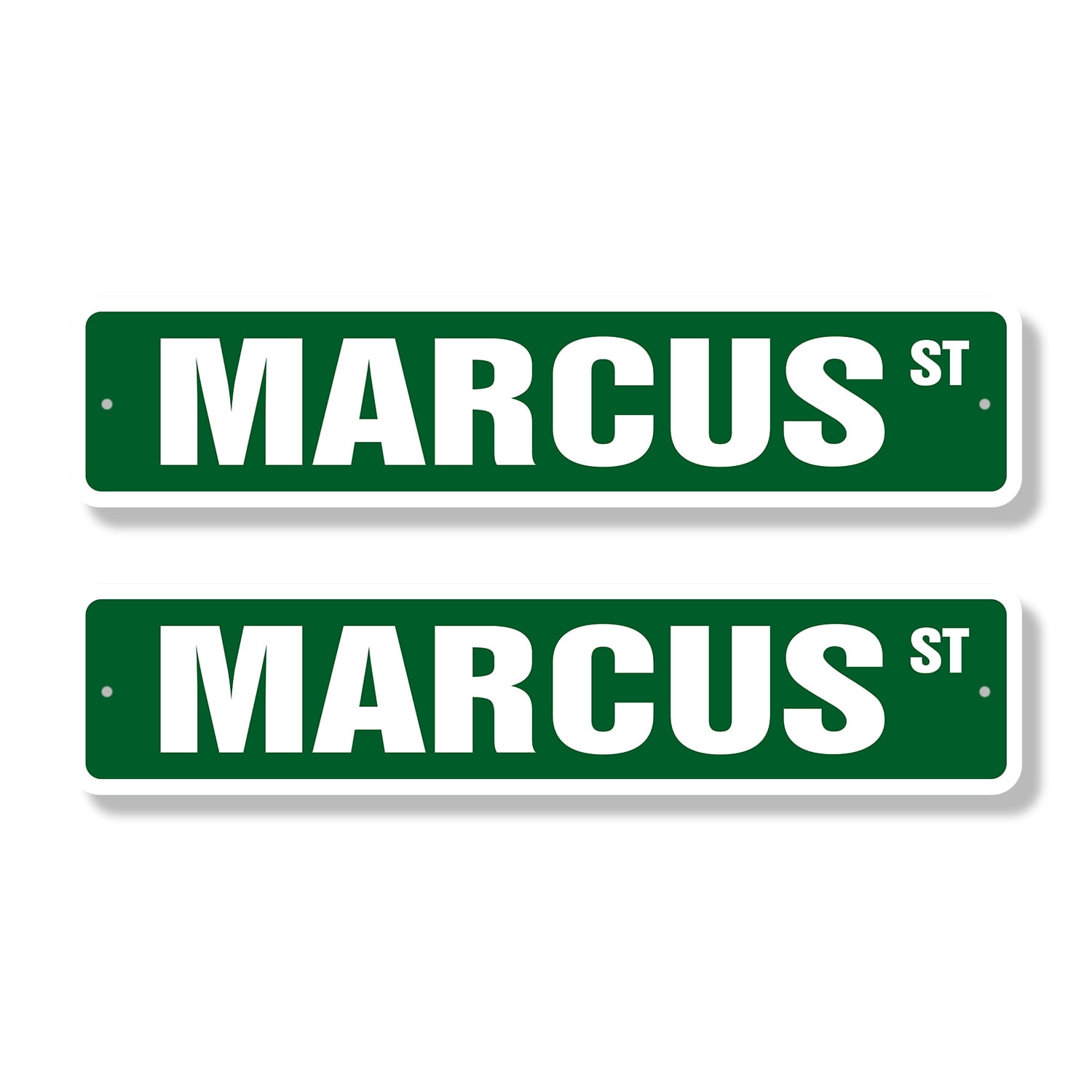 MARCUS Classic Street Sign (2 Pack) Childrens Name Room Sign Road Sign ...