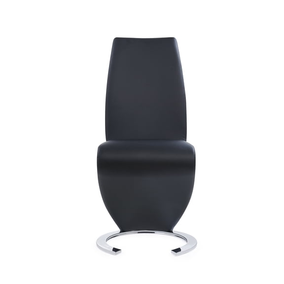 MARCUS HORSESHOE BLACK DINING CHAIRS (KIT OF 2)