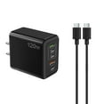 MARCUVMK 120W Fast Charger with 5 Ports 3PD+2USB Multiport Charger