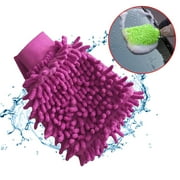 MARCUVMK Car Cleaning Supplies Car Interior Cleaner Car Wash Washing Microfiber Chenille Single Side Cleaning Glove Washer Tool Electronics Accessories