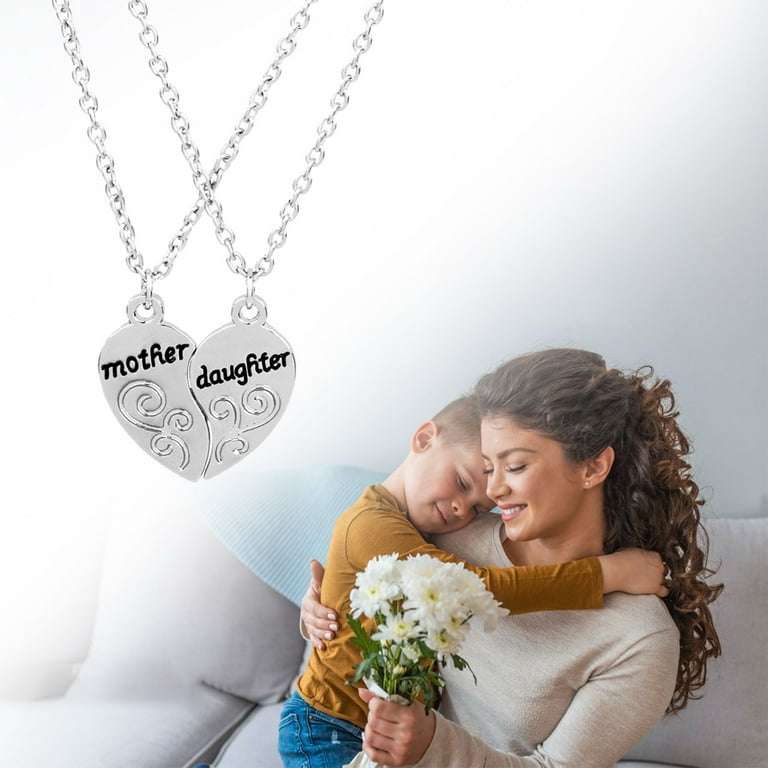 MARCUVMK Cute Key Chain for Bag Phone Charms Mother Daughter Necklace Set Mom and Daughter Necklaces Jewelry Pendant Necklace Mother s Day Gift Walmart