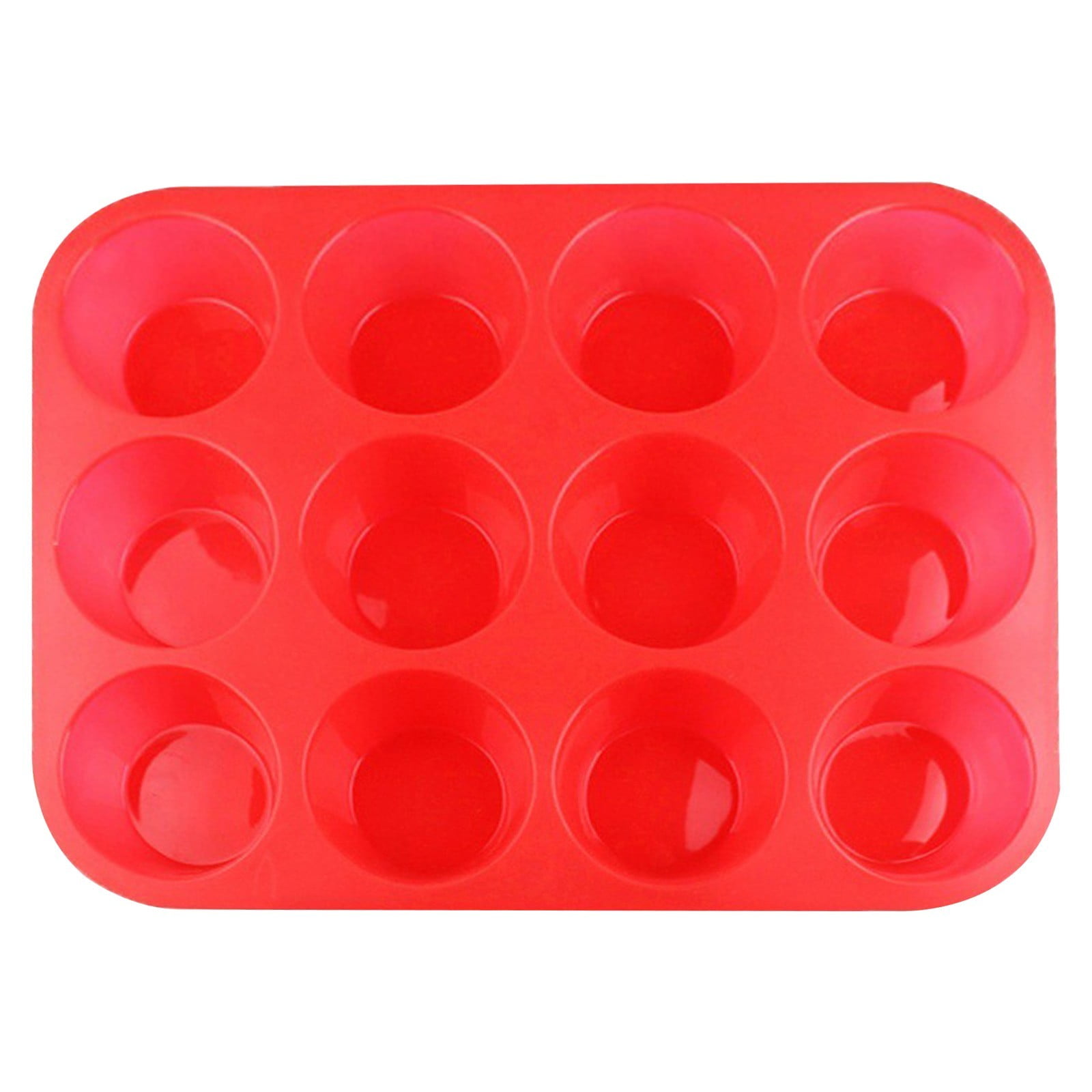 MARCUVMK Silicone Muffin Baking Sheet Tinfoil Cu PCSake 12 Cup Muffin