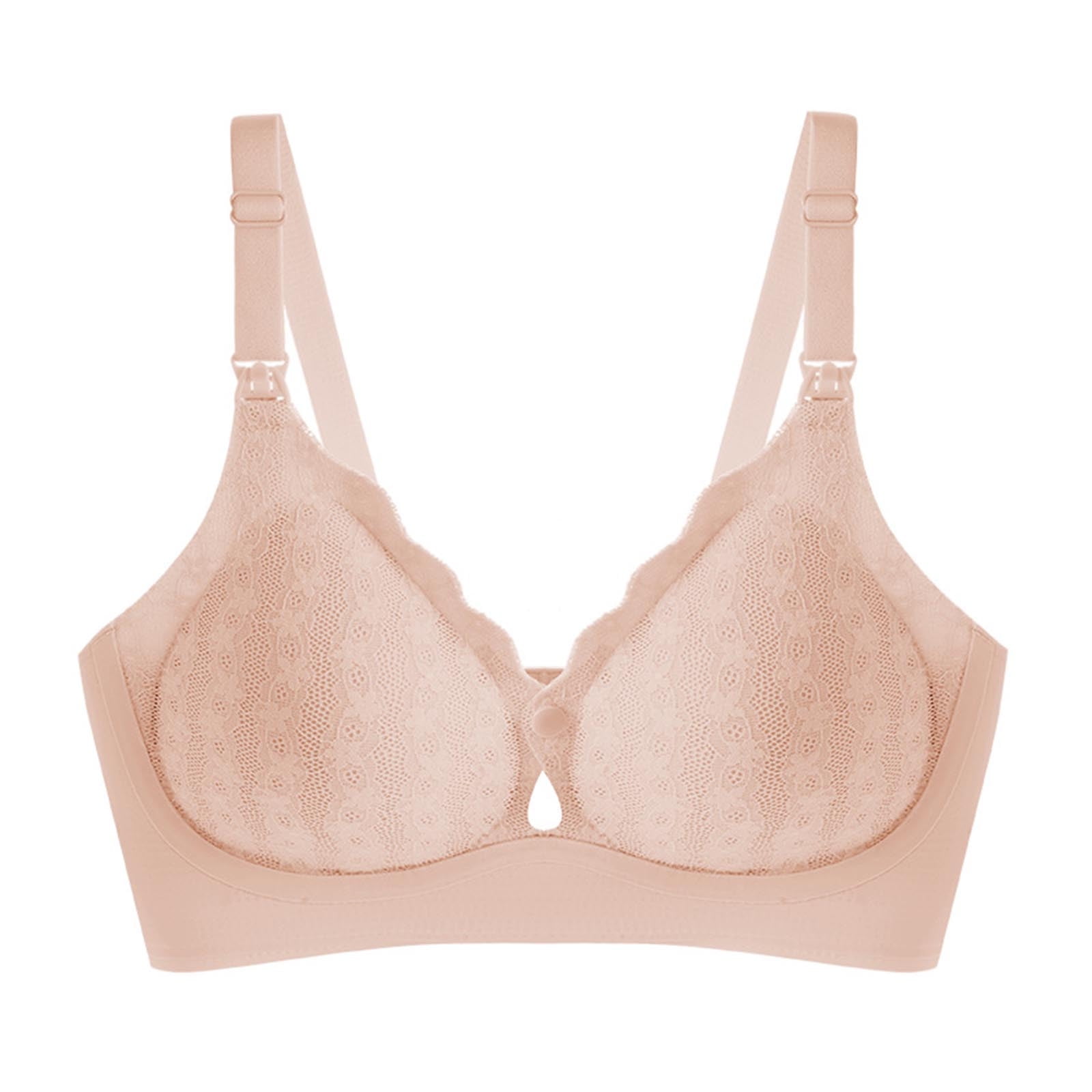 MARCUVMK Womens Fall Fashion Women's Seamless Lace Nursing Bra Wire