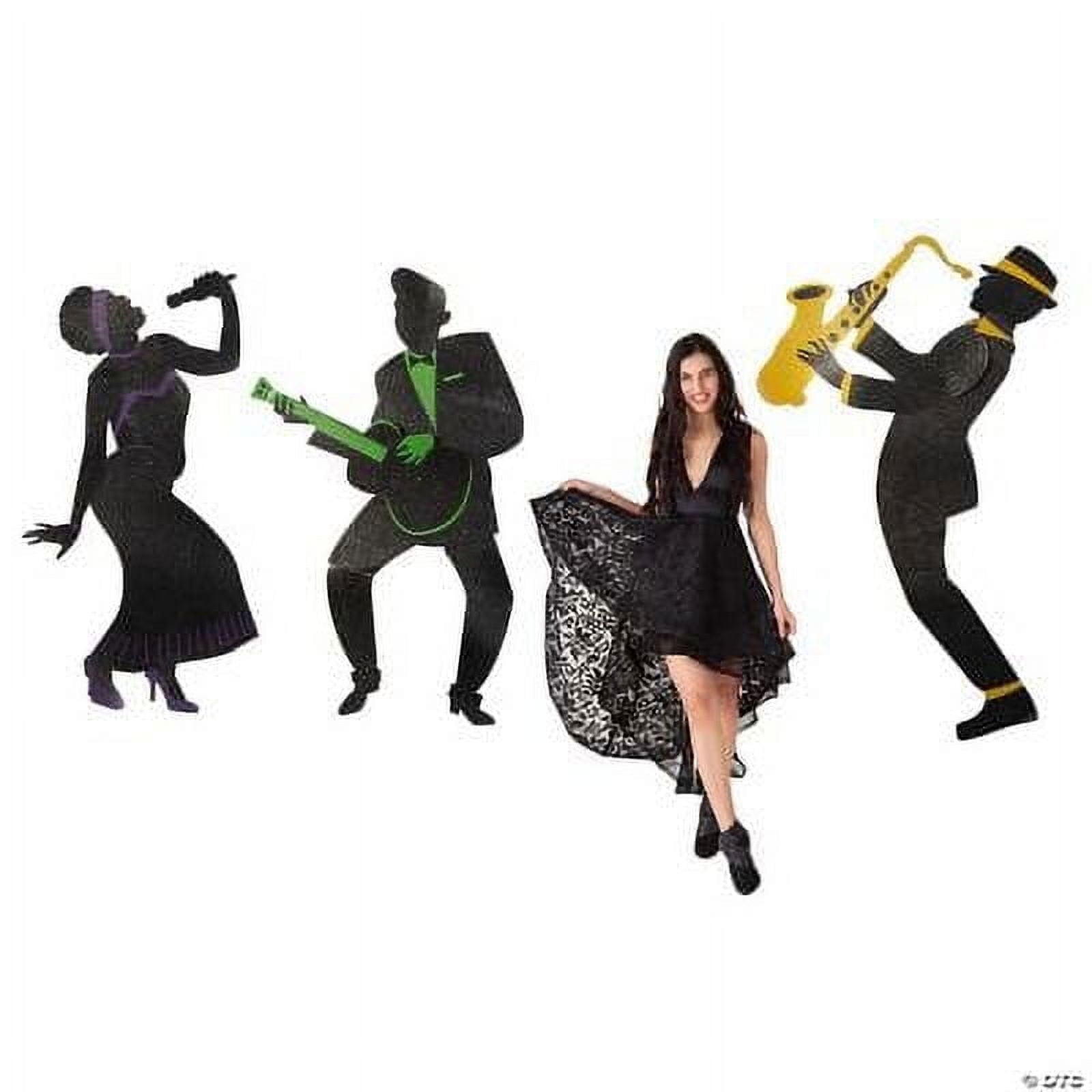 Mardi Gras Glitter Jointed Cutouts, Mardi Gras, Party Decor, 3 Pieces