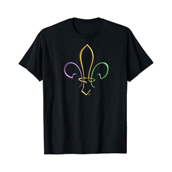 MARDI GRAS GOLD PURPLE GREEN FLEUR DE LIS T-Shirt Mardi Gras 2024 Shirt, Let Good Times Roll, Louisiana Festivities