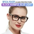 thumbnail image 1 of MARE AZZURO Bifocal Reading Glasses Women Blue Light Blocking Readers 1.0 1.25 1.5 1.75 2.0 2.25 2.5 2.75 3.0 3.5 (Leopard, 1.25) UV400 Protection with Spring Hinge, Polycarbonate Lens, 1 of 7
