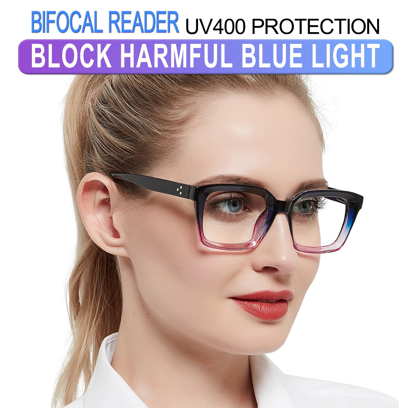 2.0 bifocal sales reading glasses