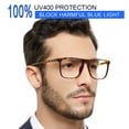 thumbnail image 1 of MARE AZZURO Blue Light Blocking Reading Glasses Men Large Computer Readers (Brown, 2.25), 1 of 7