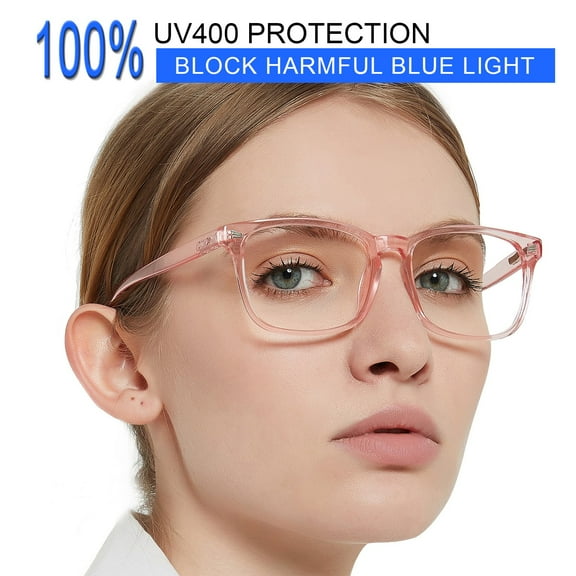 MARE AZZURO Blue Light Blocking Reading Glasses Women Computer Readers 0 1.0 1.25 1.5 1.75 2.0 2.25 2.5 2.75 3.0 3.5 4.0 5.0 6.0 (Pink, 3.50) Composite Lens Anti Eye Strain, Glare, UV400