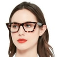 thumbnail image 1 of MARE AZZURO Cat Eye Reading Glasses Women Oversized Readers 1.0 1.25 1.5 1.75 2.0 2.25 2.5 2.75 3.0 3.5 4.0 5.0 6.0 (Brown, 2.00)with Flexible Spring Hinge, Polycarbonate Lens, 1 of 6