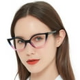 thumbnail image 1 of MARE AZZURO Cat Eye Reading Glasses Women Retro Cute Readers 1.0 1.25 to 6.0 (3 Colors),Composite Lens(Purple, 2.00), 1 of 6