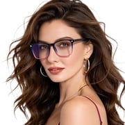 MARE AZZURO Women 2.5 Reading Glasses UV400 Blue Light Blocking Readers Anti Eye Strain , Purple