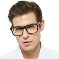 thumbnail image 1 of MARE AZZURO Extra Large Square Reading Glasses Men Oversized Readers Big Face 1.0 1.25 1.5 1.75 2.0 2.25 2.5 2.75 3.0 3.5 4.0 5.0 6.0 (Black, 2.00), 1 of 7