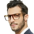 thumbnail image 1 of MARE AZZURO Men's Reading Glasses Stylish Reader 0 1.0 1.25 1.5 1.75 2.0 2.25 2.5 2.75 3.0 3.5 4.0 5.0 6.0 (Brown 100), 1 of 7