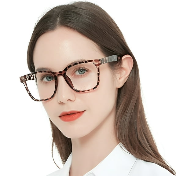 MARE AZZURO Oversize Square Reading Glasses for Women Oversized Trendy Large Readers 100 150 200 250 300 350 (Demi,1.5)