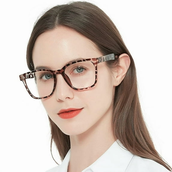 MARE AZZURO Oversize Square Reading Glasses for Women Oversized Trendy Large Readers 100 150 200 250 300 350 (Demi,3.0)