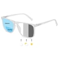thumbnail image 1 of MARE AZZURO Photochromic Bifocal Reading Glasses Men Blue Light Blocking Readers Sunglasses (Transparent) with Polycarbonate Lens, 1 of 6