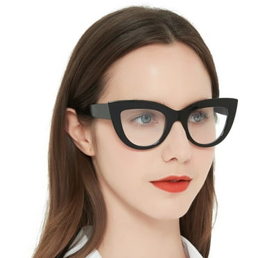 MARE AZZURO Retro Cat Eye Reading Glasses Women Large Frame Readers 1.0 1.25 to 6.0 (4 Colors) Polycarbonate Lens