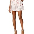 thumbnail image 1 of MARE MARE $99 Womens New 1261 Pink Floral Pleated High Rise Casual Short M B+B, 1 of 2