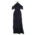 thumbnail image 1 of MARE MARE Womens Navy Cold Shoulder Gown Full-Length Evening Dress Size: S, 1 of 2
