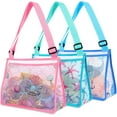 thumbnail image 1 of 3 Pack Beach Toy Kids Shell Collecting Totes for Holding Shells Beach Sand Toys for Boys Girls, 1 of 7