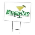 thumbnail image 1 of MARGARITAS 18"x24" Yard Sign & Stake | Advertise Your Business | Stake Included Image On Front Only | Made in The USA, 1 of 3