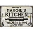 thumbnail image 1 of MARGIE'S Kitchen Farmhouse Sign 16 x 24 Matte Finish Metal 116240033270, 1 of 1