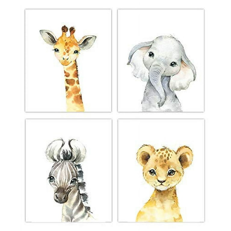 Kids Coloring and Painting Set, Safari, 4 x 4