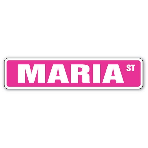MARIA Street Sign Childrens Name Room Sign | Indoor/Outdoor | 30" Wide