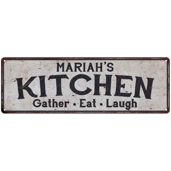 MARIAH's Kitchen Gift Rustic Chic Decor Gift 6x18 Sign 206180051389