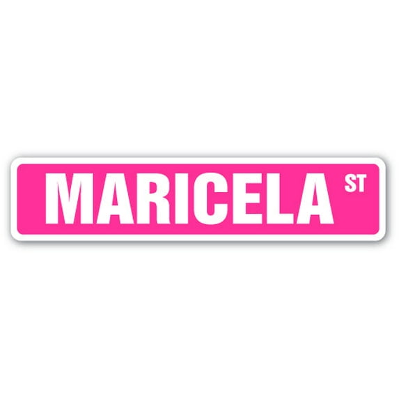 MARICELA Street Sign Childrens Name Room Sign | Indoor/Outdoor | 18" Wide