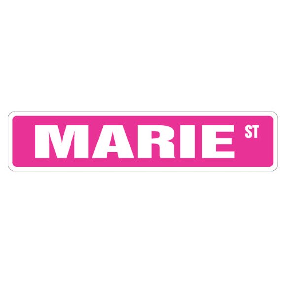 MARIE Street Sign Childrens Name Room Sign | Indoor/Outdoor |  18" Wide