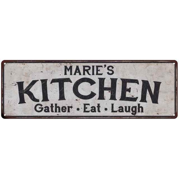 MARIE's Kitchen Rustic Chic Decor Gift 6x18 Sign 106180051186