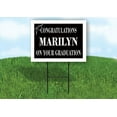 thumbnail image 1 of MARILYN CONGRATULATIONS GRADUATION 18 in x 24 in Yard Sign Road Sign with Stand, 1 of 4