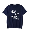 thumbnail image 1 of MARINA Eat The World Merch Unisex Oversized Soft Cotton Short Sleeve T-Shirt - Trendy Graphic Print Summer Casual Streetwear, 1 of 5