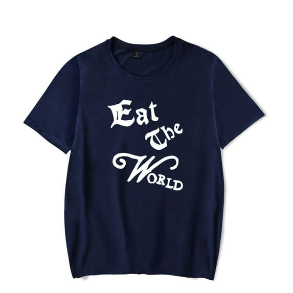 MARINA Eat The World Merch Unisex Oversized Soft Cotton Short Sleeve T-Shirt - Trendy Graphic Print Summer Casual Streetwear