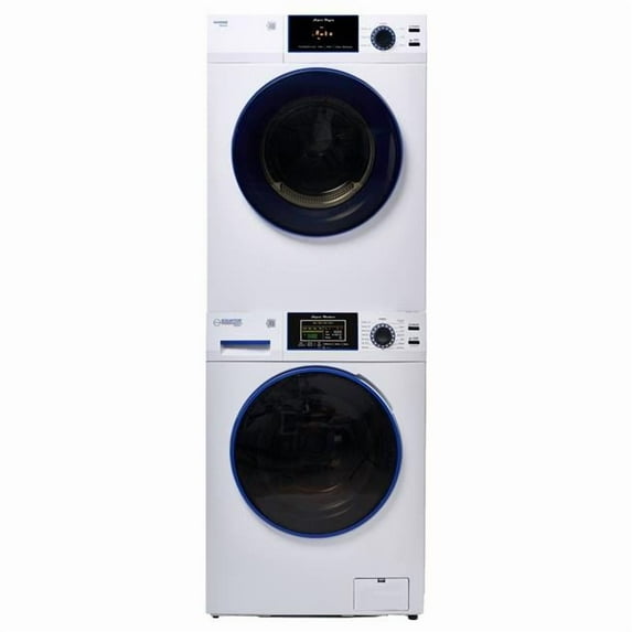 Equator MARINE ANTI CORROSION Stackable Compact Washer 1.6cf+Sensor Dryer 3.1cf 110V