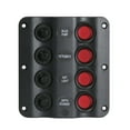 thumbnail image 1 of MARINE BOAT SPLASHPROOF WAVE DESIGN SWITCH PANEL UL LED INDICATOR, 1 of 1