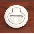 thumbnail image 1 of MARINE BOAT WHITE PLASTIC FLUSH PULL SLAM LATCH HATCH LIFT 2 3/8"D, 1 of 2